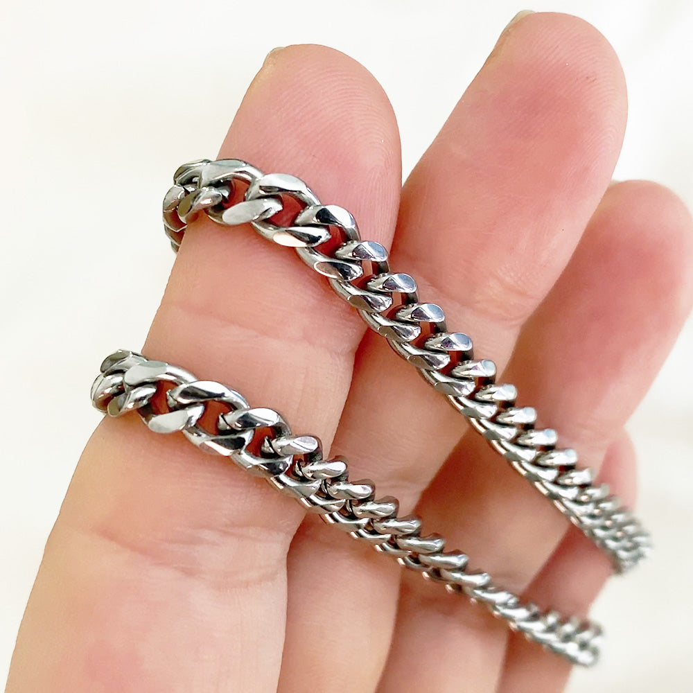 Collar de cadena y tarjeta dedicatoria - Siempre estaré - Nieto