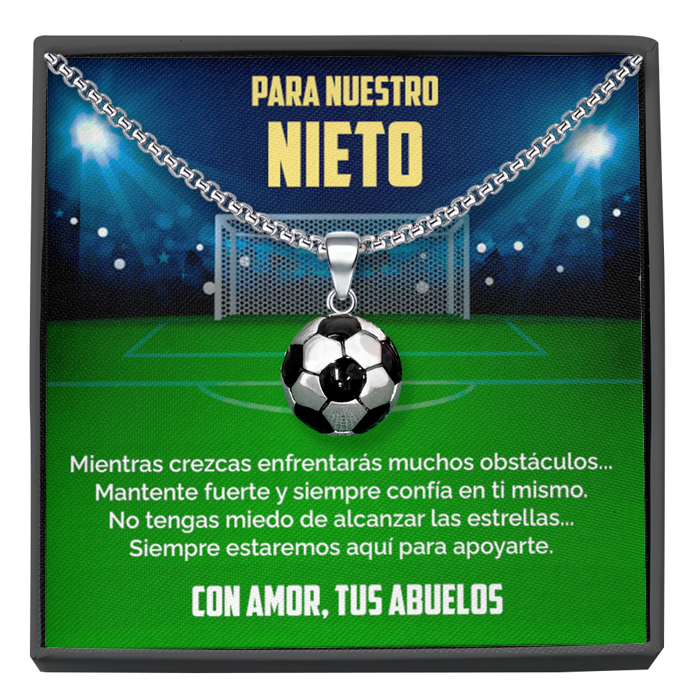 Collar Pelota y tarjeta dedicatoria - Confía en ti mismo - Abuelos