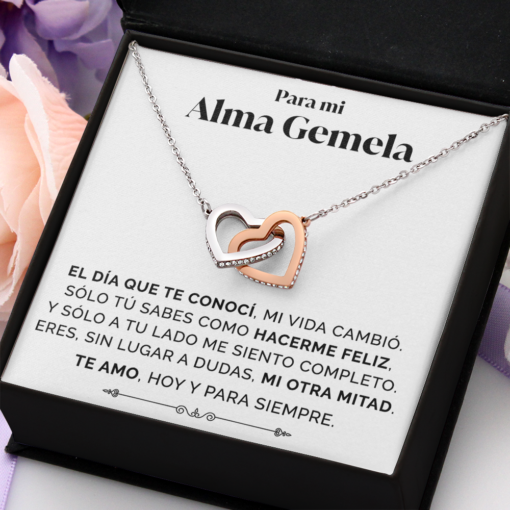 Collar con tarjeta dedicatoria "Hoy y siempre"