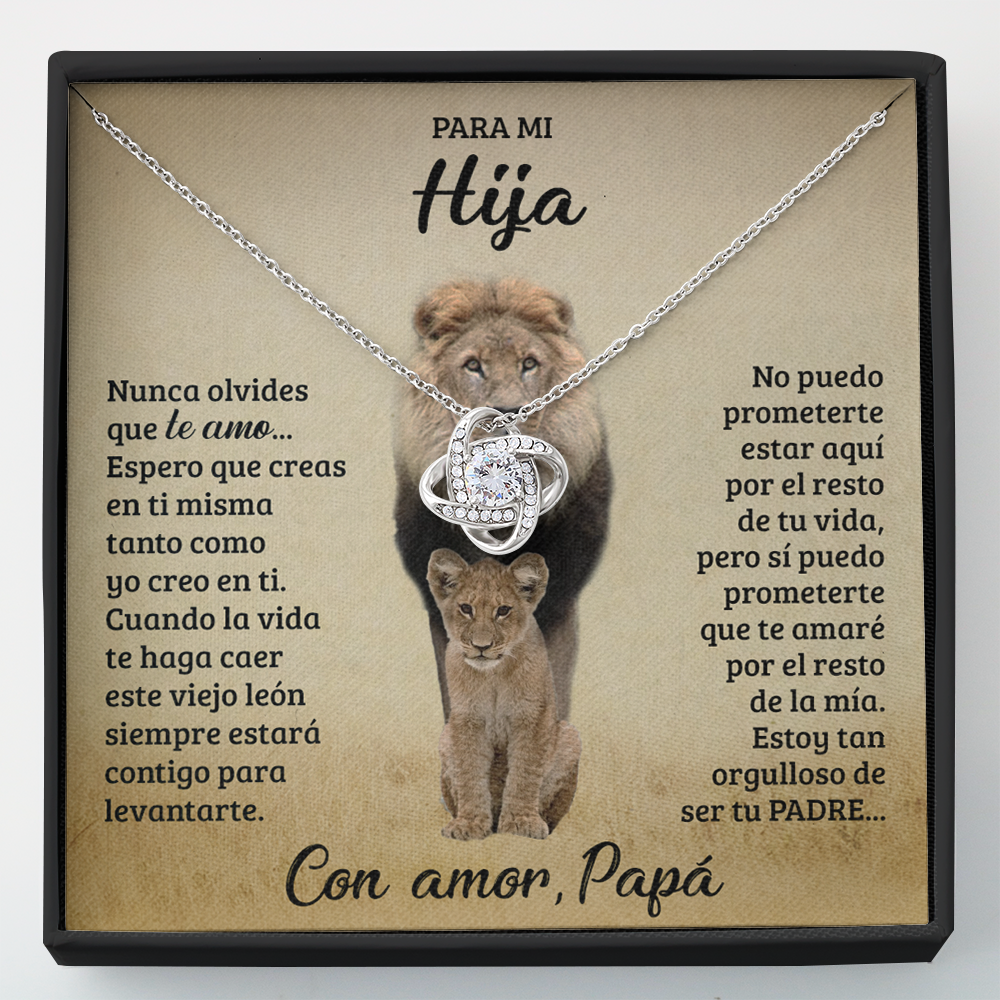 Collar de nudo con tarjeta dedicatoria - Orgulloso de ser tu padre