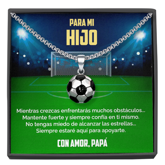 Collar Pelota y tarjeta dedicatoria - Confía en ti mismo - Papá