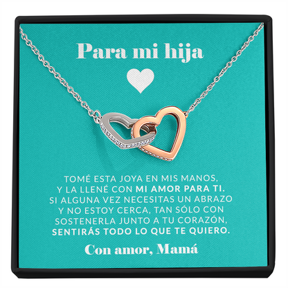 Collar con tarjeta dedicatoria "Todo lo que te quiero"