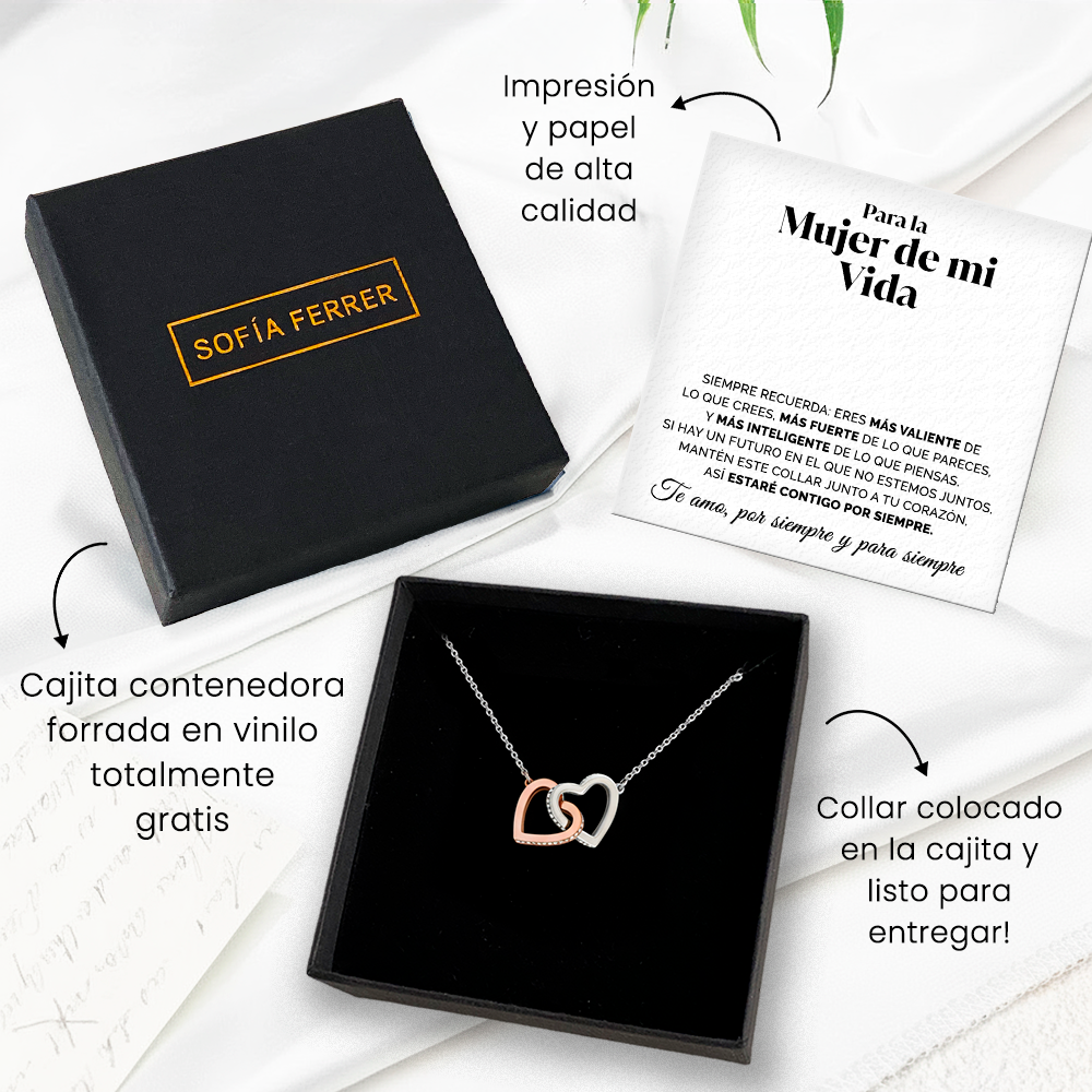 Collar con tarjeta dedicatoria - Estaré contigo por siempre