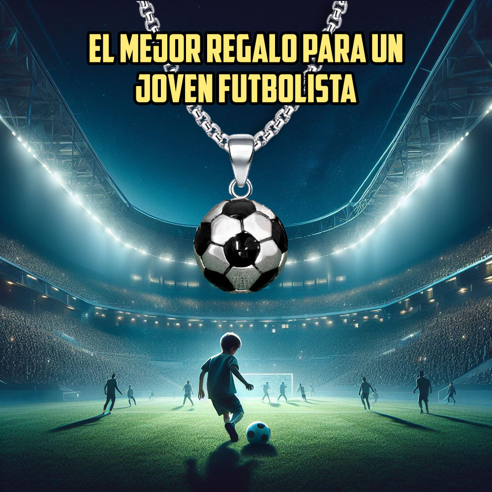 Collar Pelota y tarjeta dedicatoria - Confía en ti mismo - Mamá y Papá